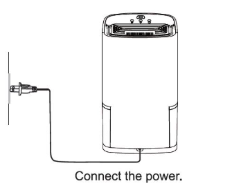Image showing the step of plugging the dehumidifier in